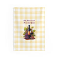 Fall, Flannel and Fermented Grapes - Fall Vineyard Tapestry, Cozy home decor, Autumn wall hanging