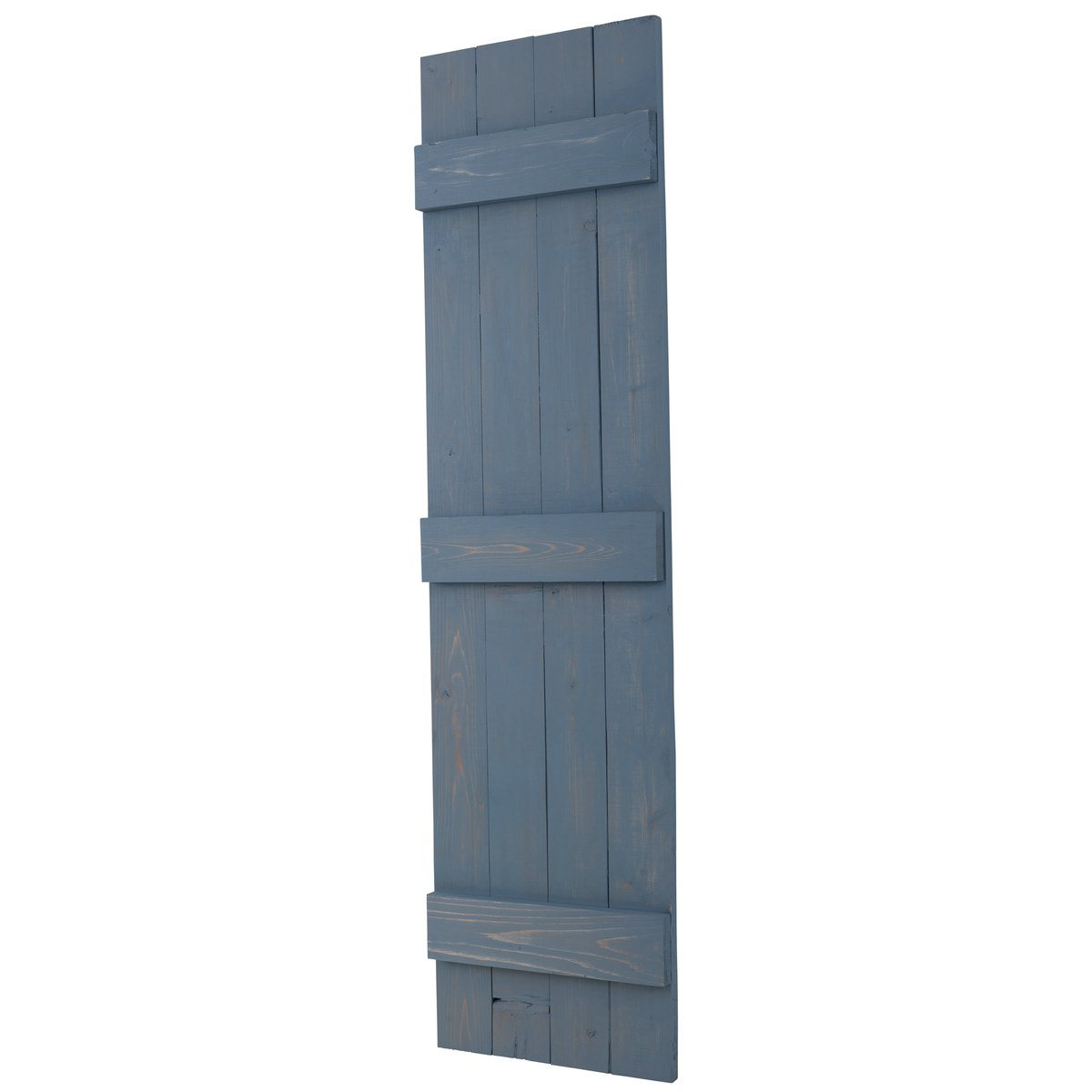 Traditional Board & Batten Exterior Wood Shutters - Cedar - Set of 2