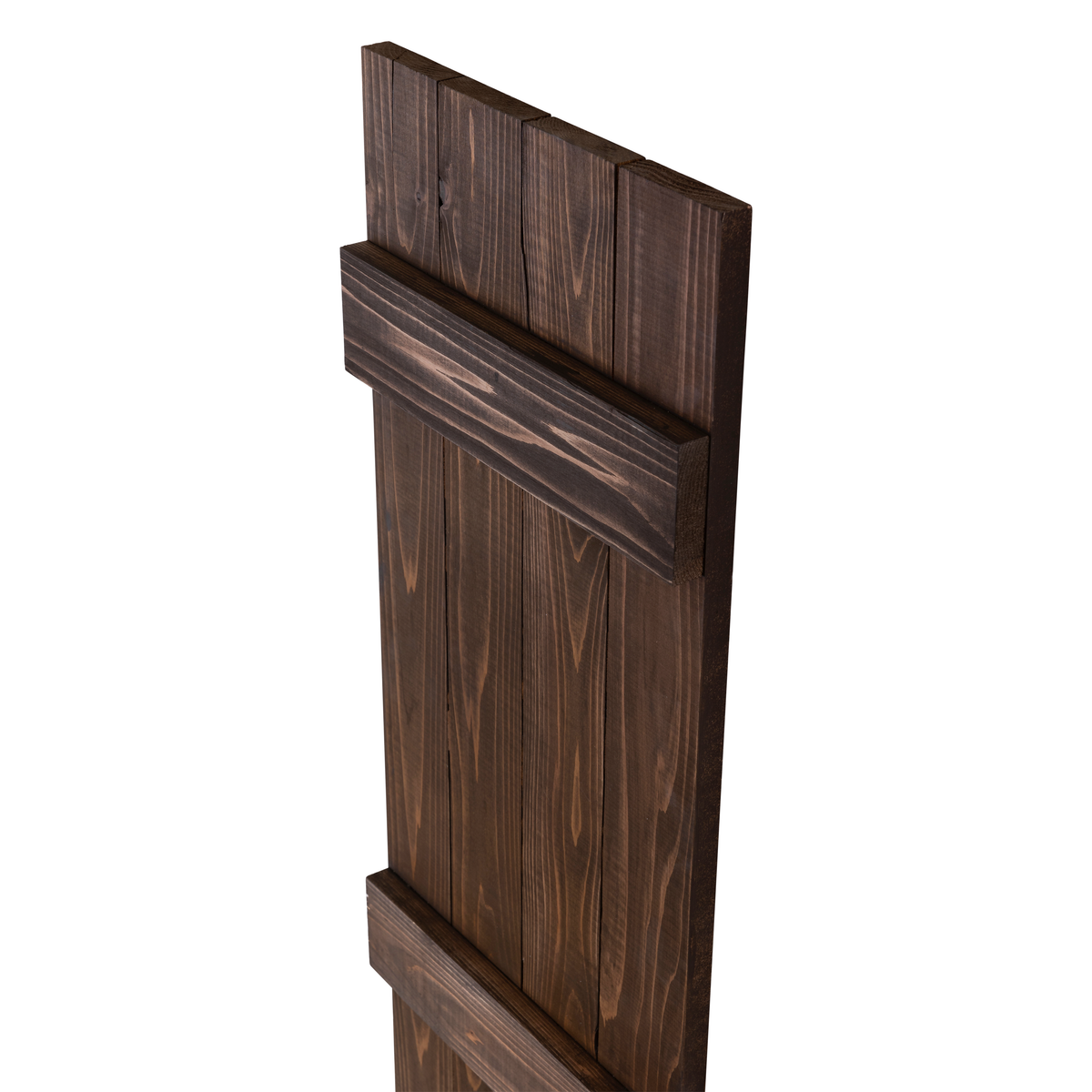 Traditional Board & Batten Exterior Wood Shutters - Cedar - Set of 2