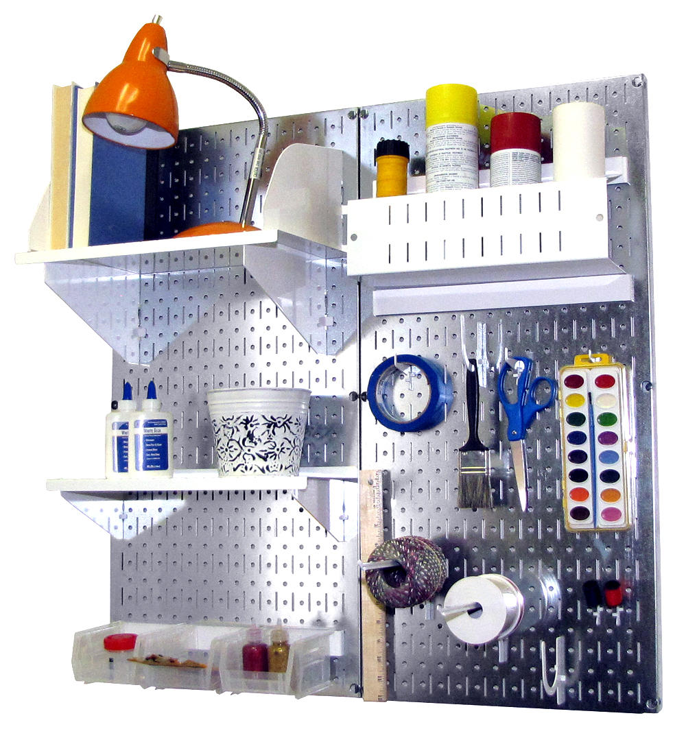 Craft & Hobby Pegboard Organizer Kit - Pegboard With Accessories