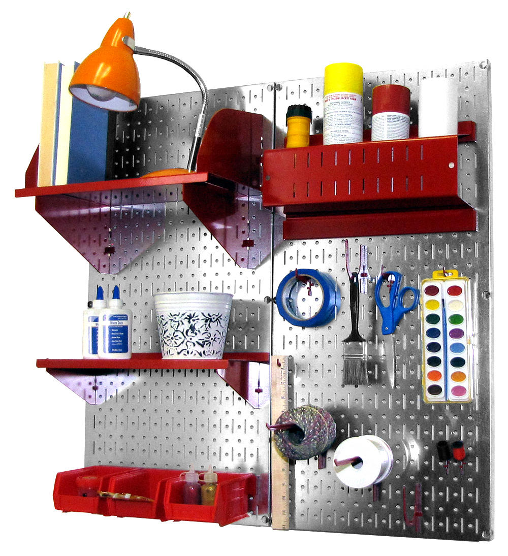 Craft & Hobby Pegboard Organizer Kit - Pegboard With Accessories