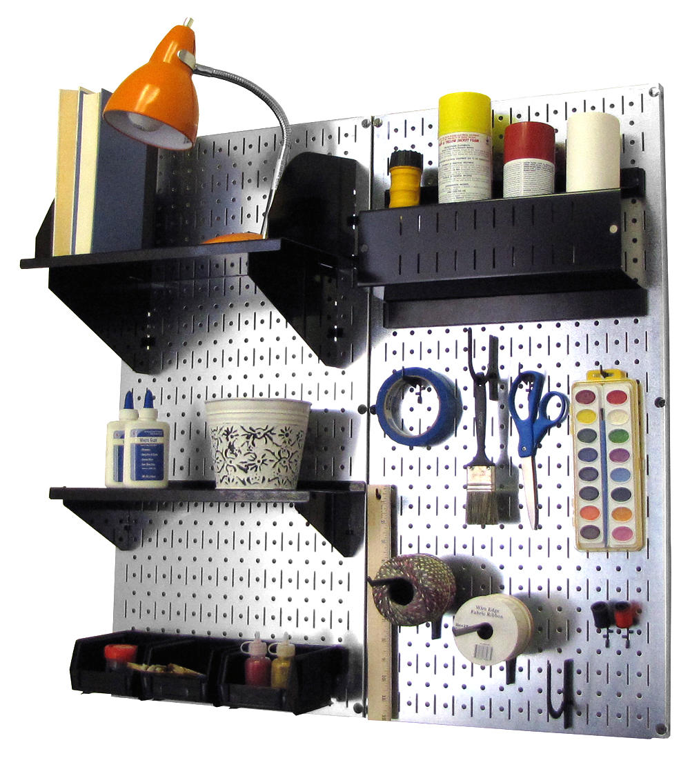 Craft & Hobby Pegboard Organizer Kit - Pegboard With Accessories
