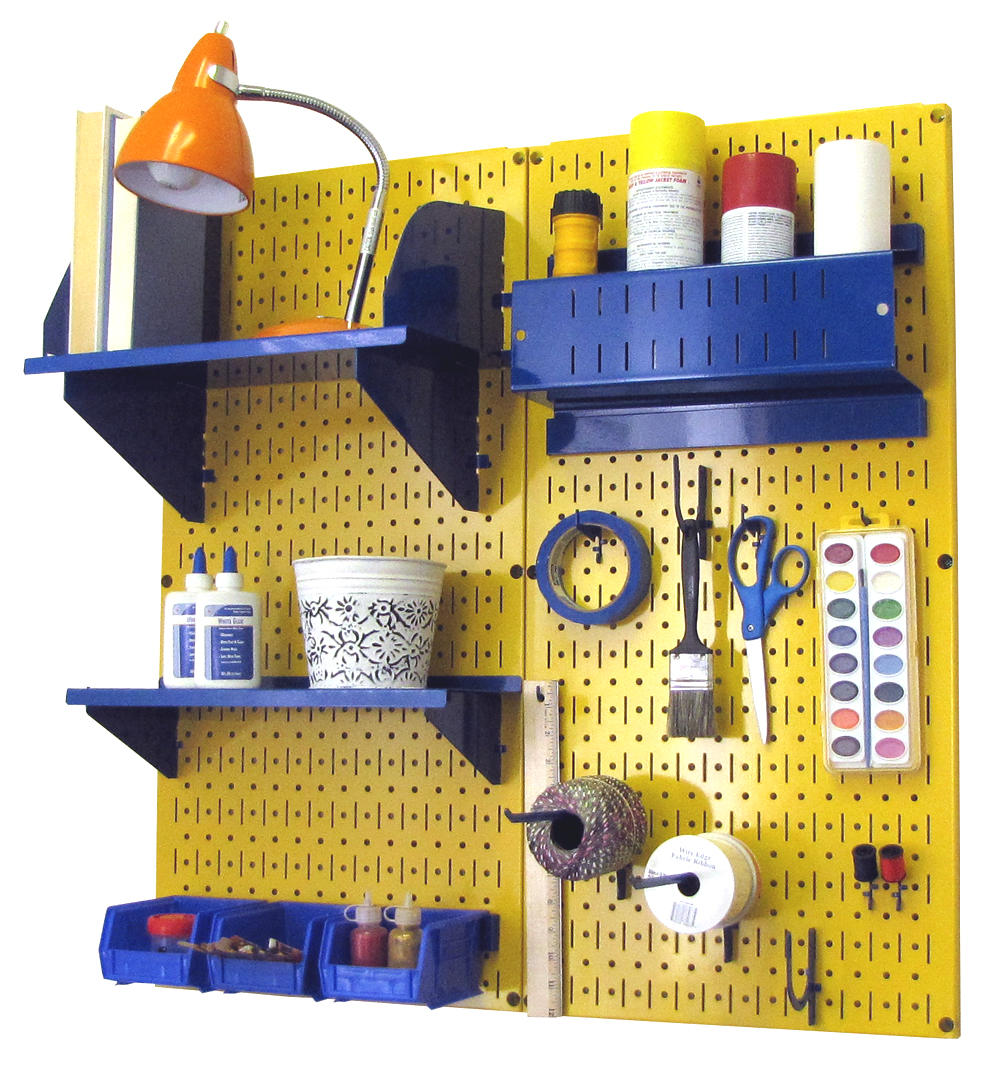 Craft & Hobby Pegboard Organizer Kit - Pegboard With Accessories