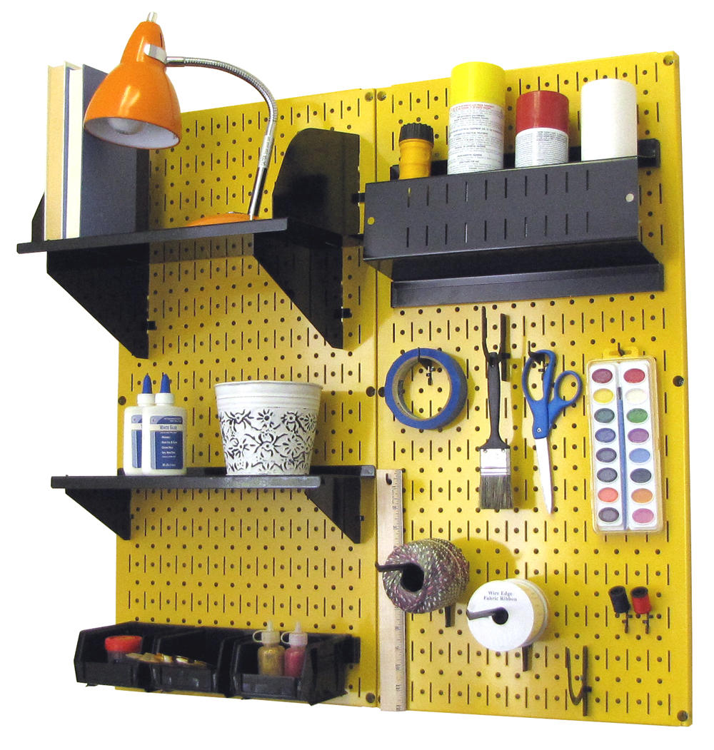 Craft & Hobby Pegboard Organizer Kit - Pegboard With Accessories