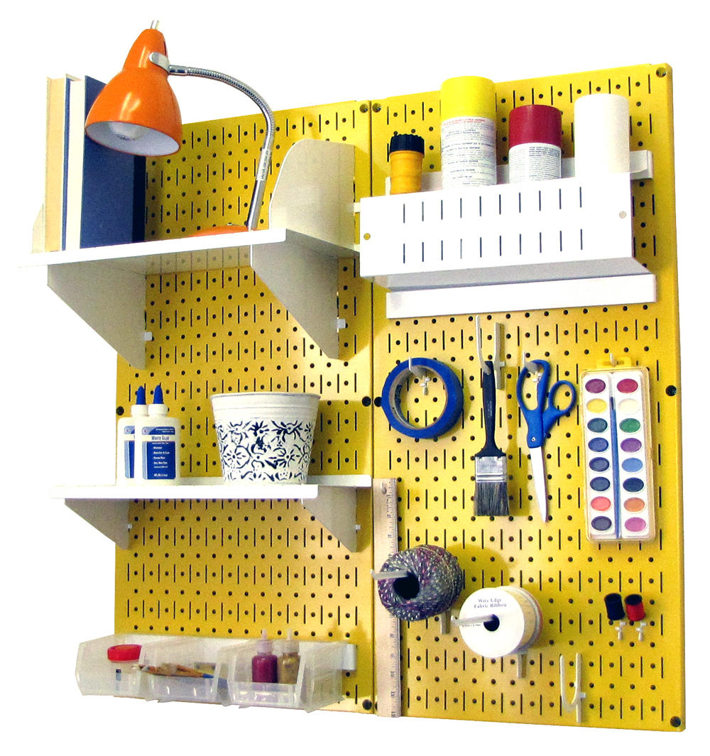 Craft & Hobby Pegboard Organizer Kit - Pegboard With Accessories