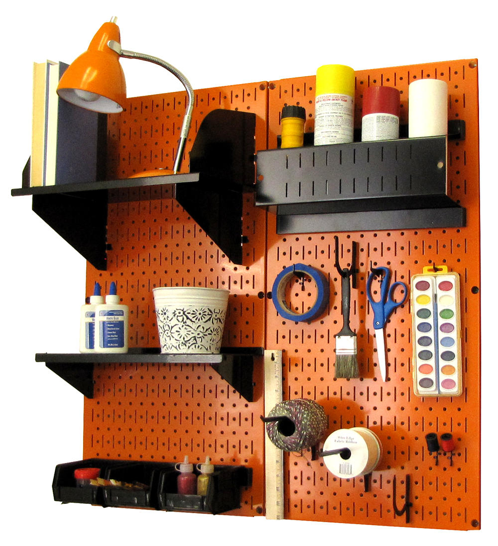 Craft & Hobby Pegboard Organizer Kit - Pegboard With Accessories