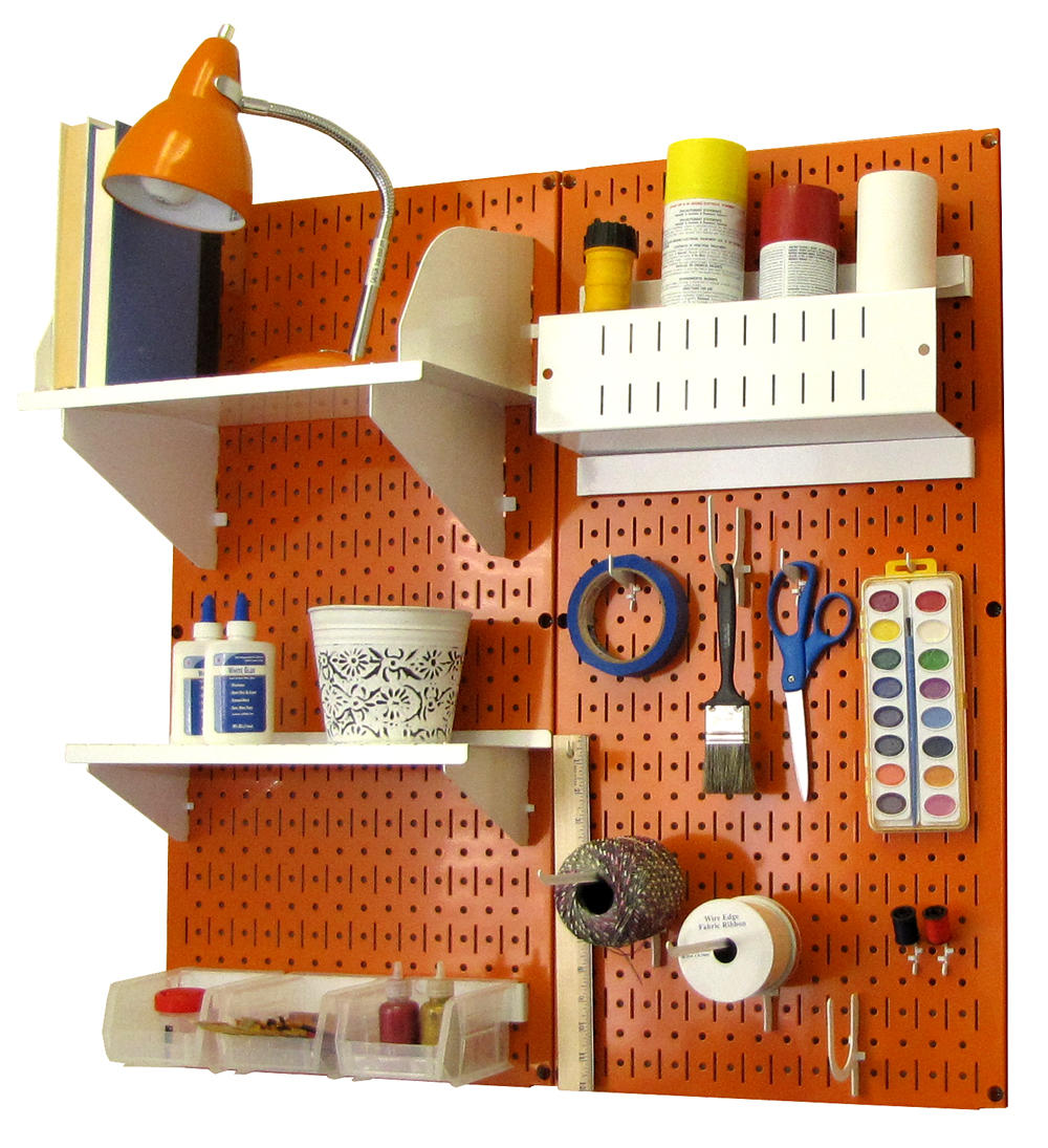 Craft & Hobby Pegboard Organizer Kit - Pegboard With Accessories