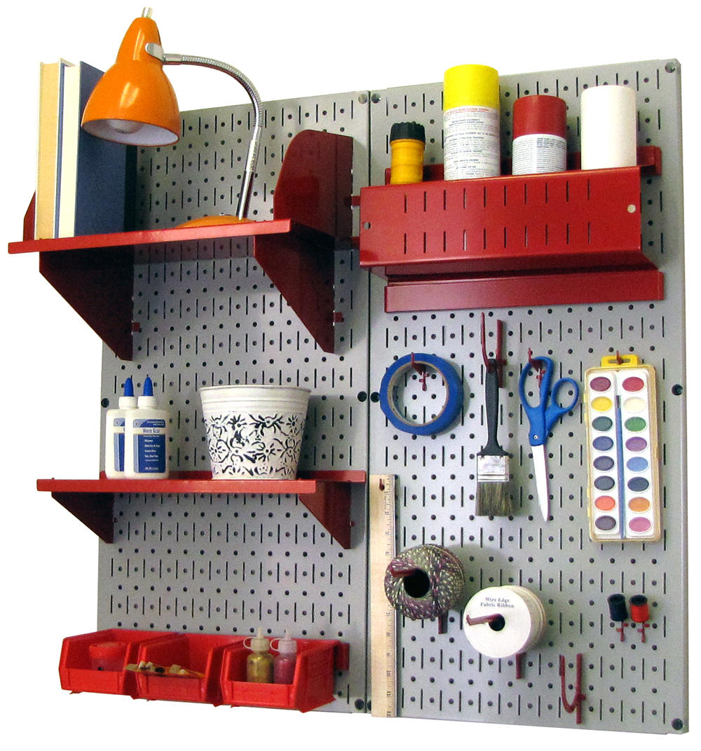 Craft & Hobby Pegboard Organizer Kit - Pegboard With Accessories