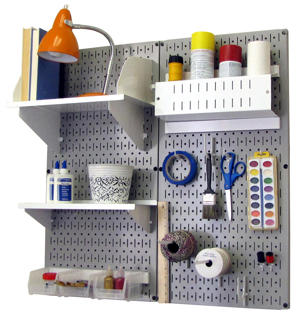 Craft & Hobby Pegboard Organizer Kit - Pegboard With Accessories