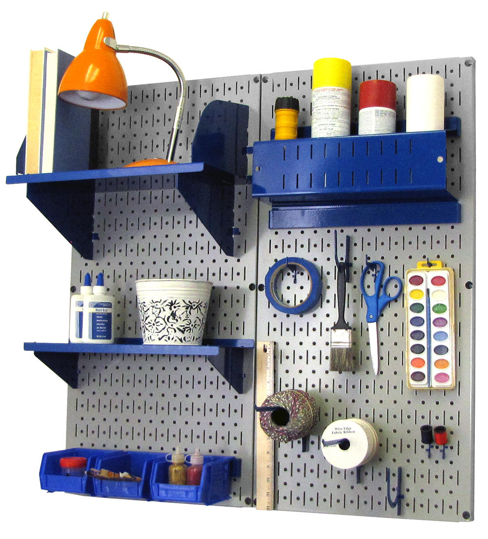 Craft & Hobby Pegboard Organizer Kit - Pegboard With Accessories