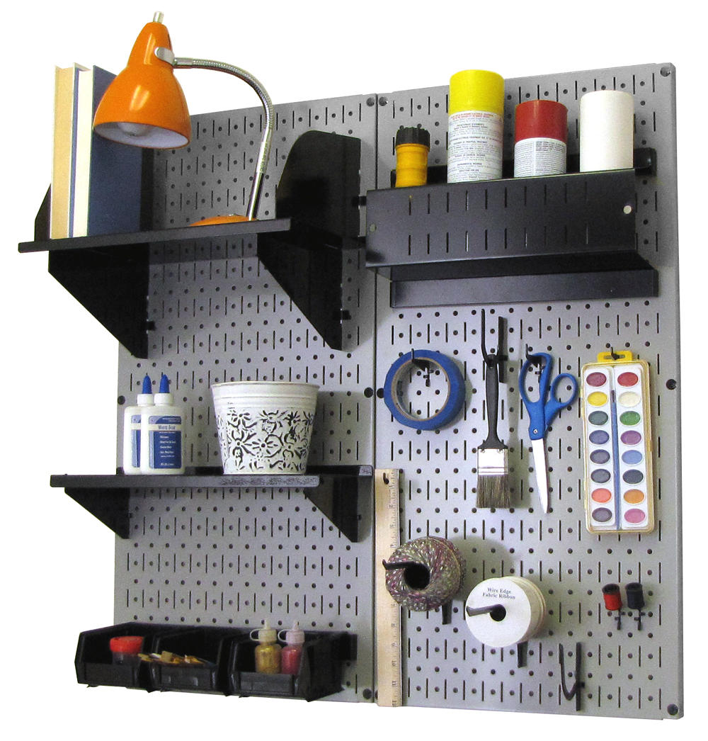 Craft & Hobby Pegboard Organizer Kit - Pegboard With Accessories