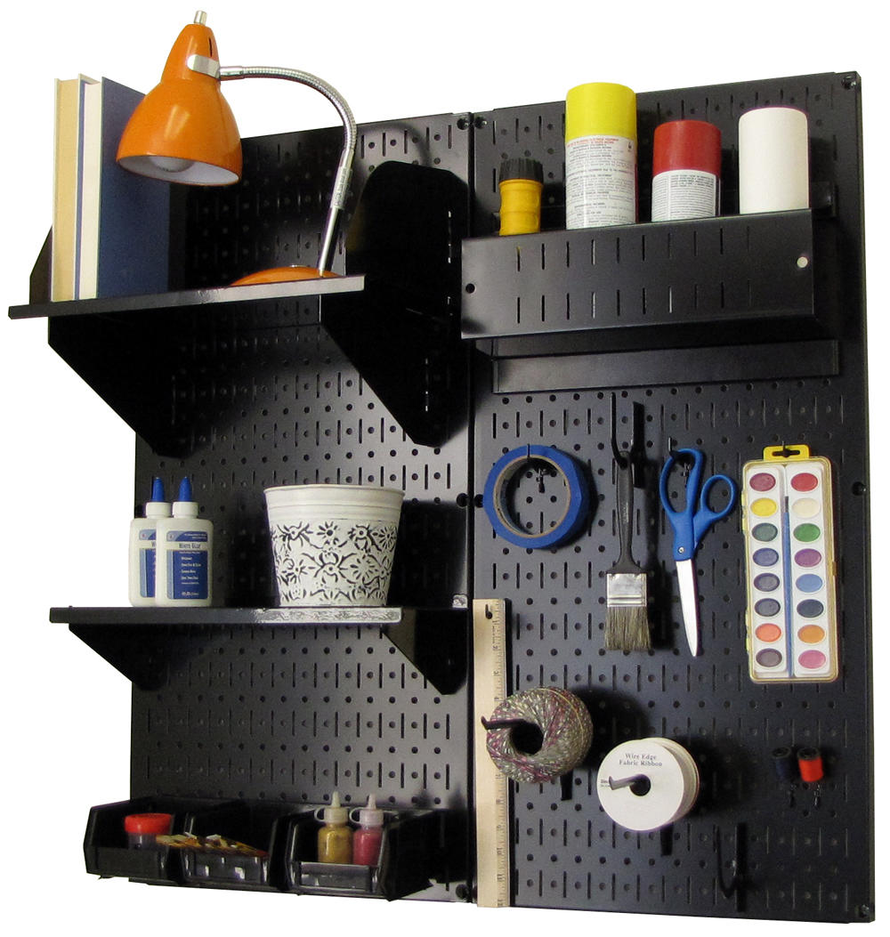 Craft & Hobby Pegboard Organizer Kit - Pegboard With Accessories