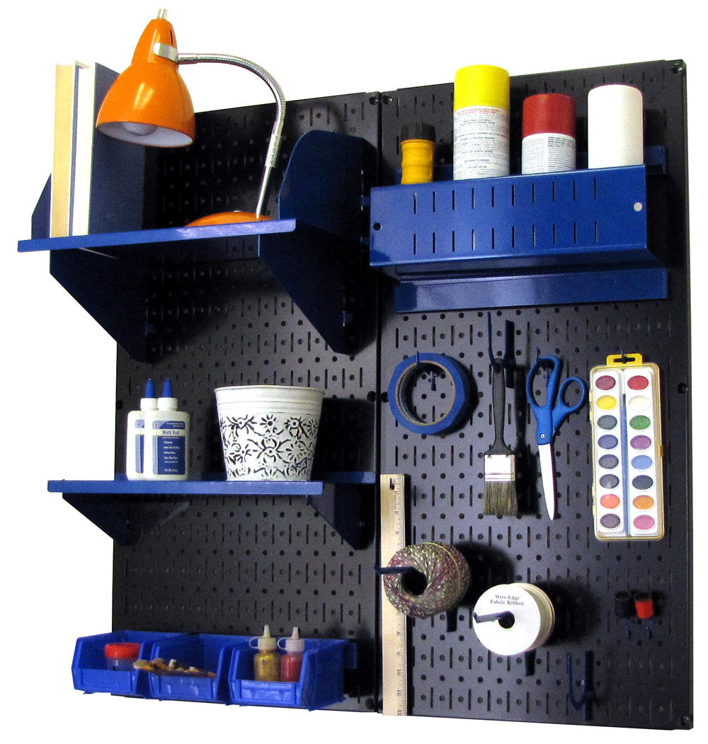 Craft & Hobby Pegboard Organizer Kit - Pegboard With Accessories