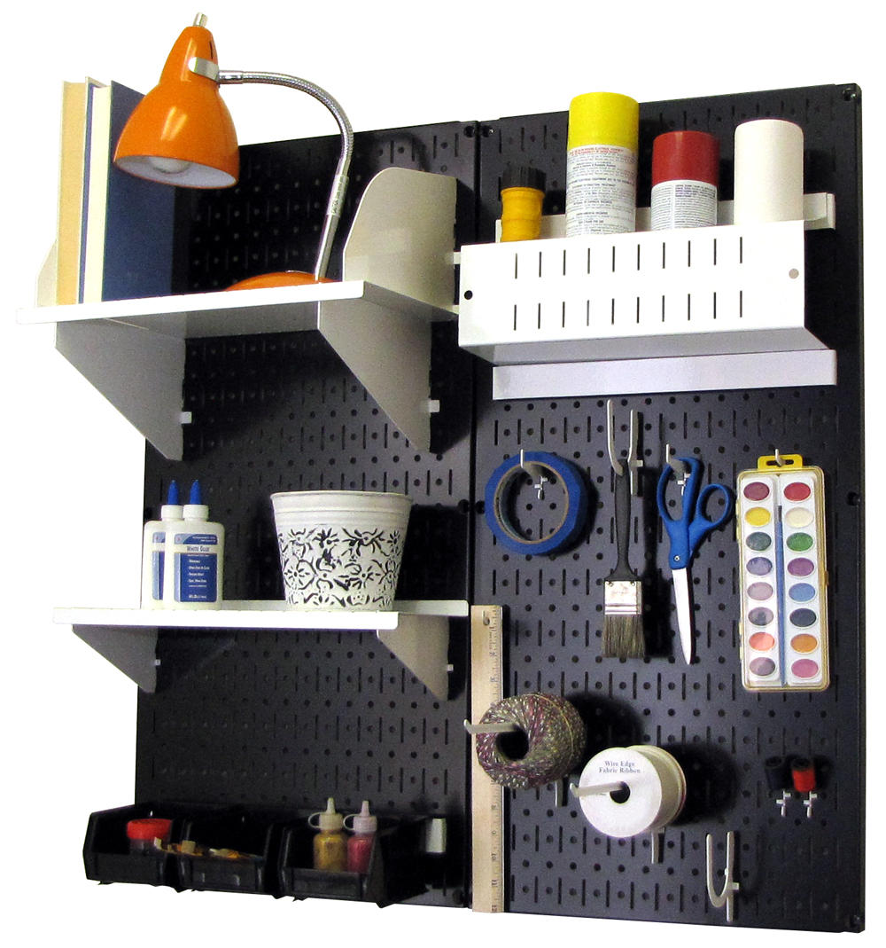 Craft & Hobby Pegboard Organizer Kit - Pegboard With Accessories