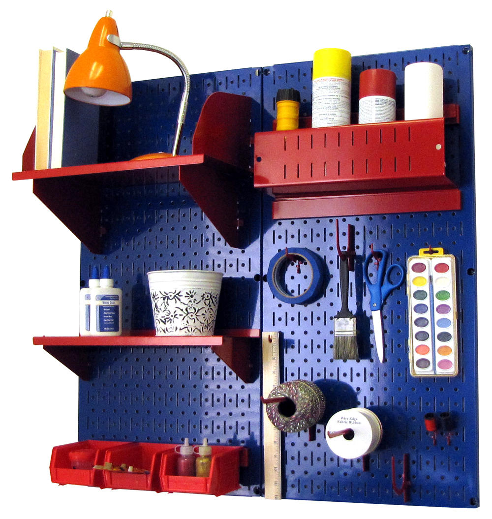 Craft & Hobby Pegboard Organizer Kit - Pegboard With Accessories