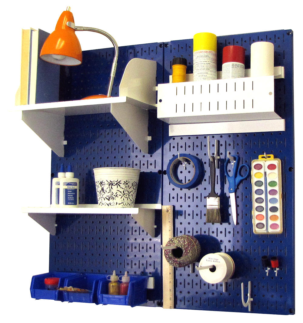 Craft & Hobby Pegboard Organizer Kit - Pegboard With Accessories