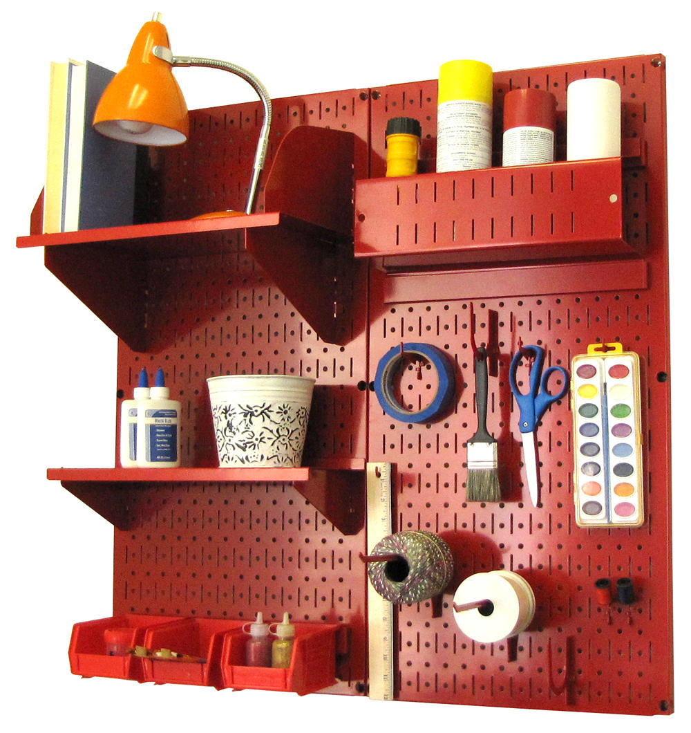 Craft & Hobby Pegboard Organizer Kit - Pegboard With Accessories