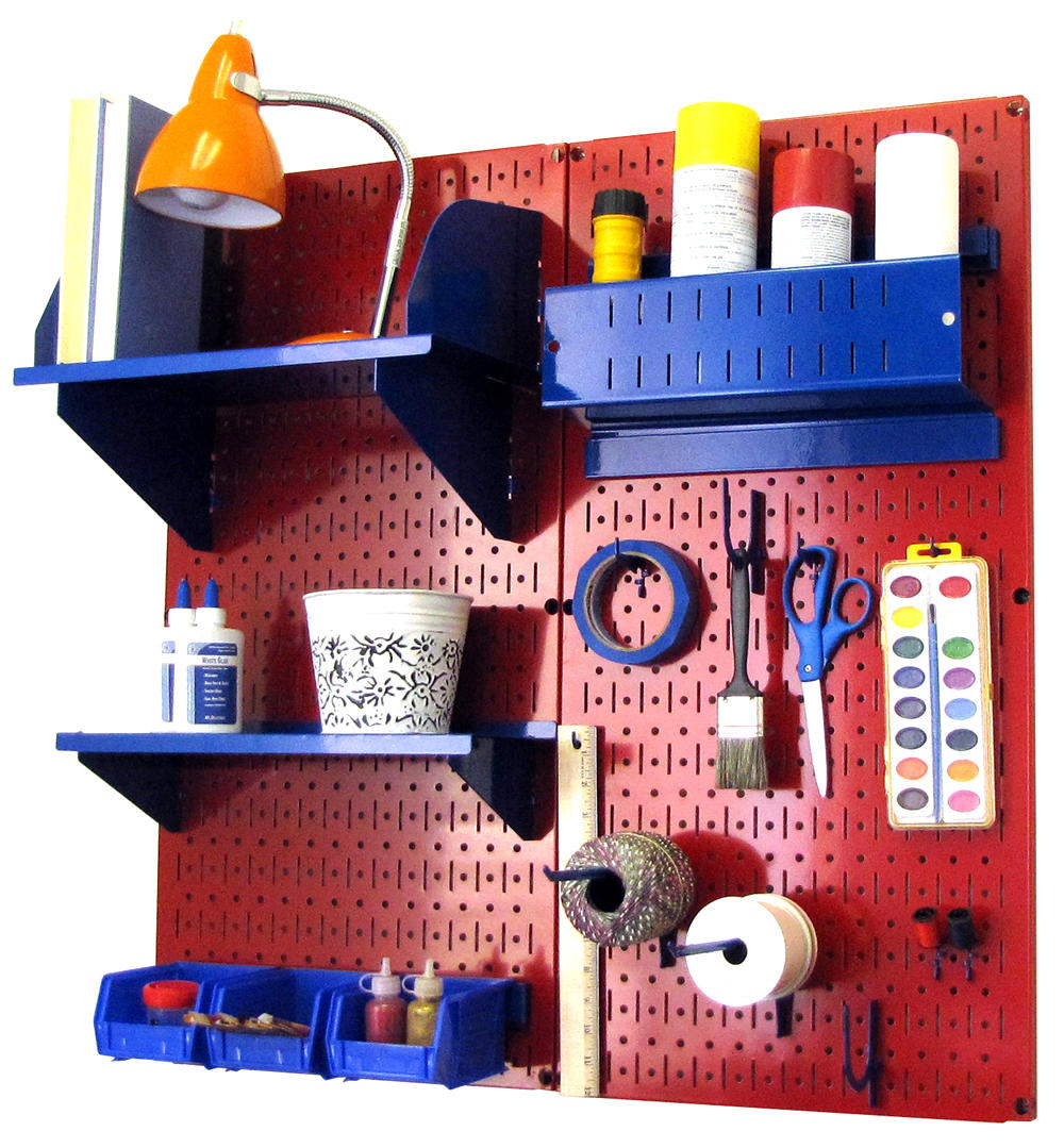 Craft & Hobby Pegboard Organizer Kit - Pegboard With Accessories