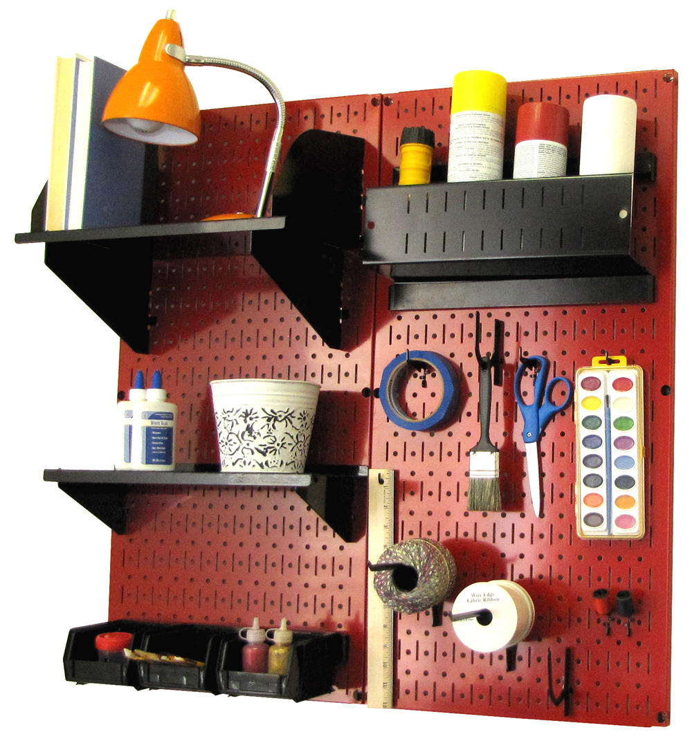 Craft & Hobby Pegboard Organizer Kit - Pegboard With Accessories
