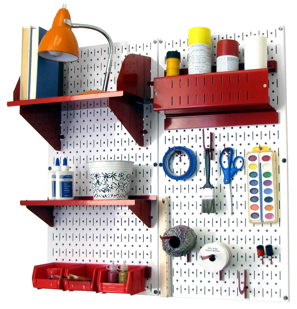 Craft & Hobby Pegboard Organizer Kit - Pegboard With Accessories