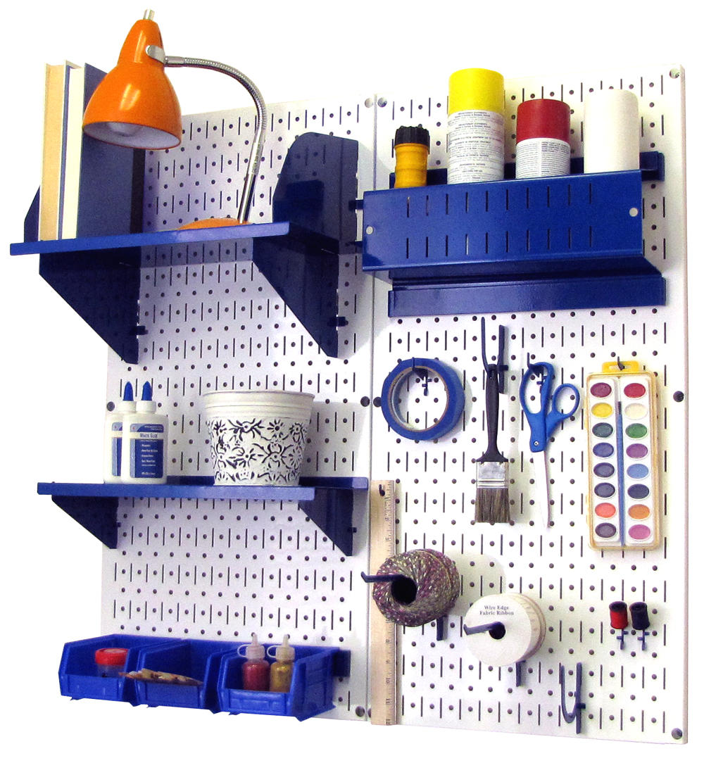 Craft & Hobby Pegboard Organizer Kit - Pegboard With Accessories