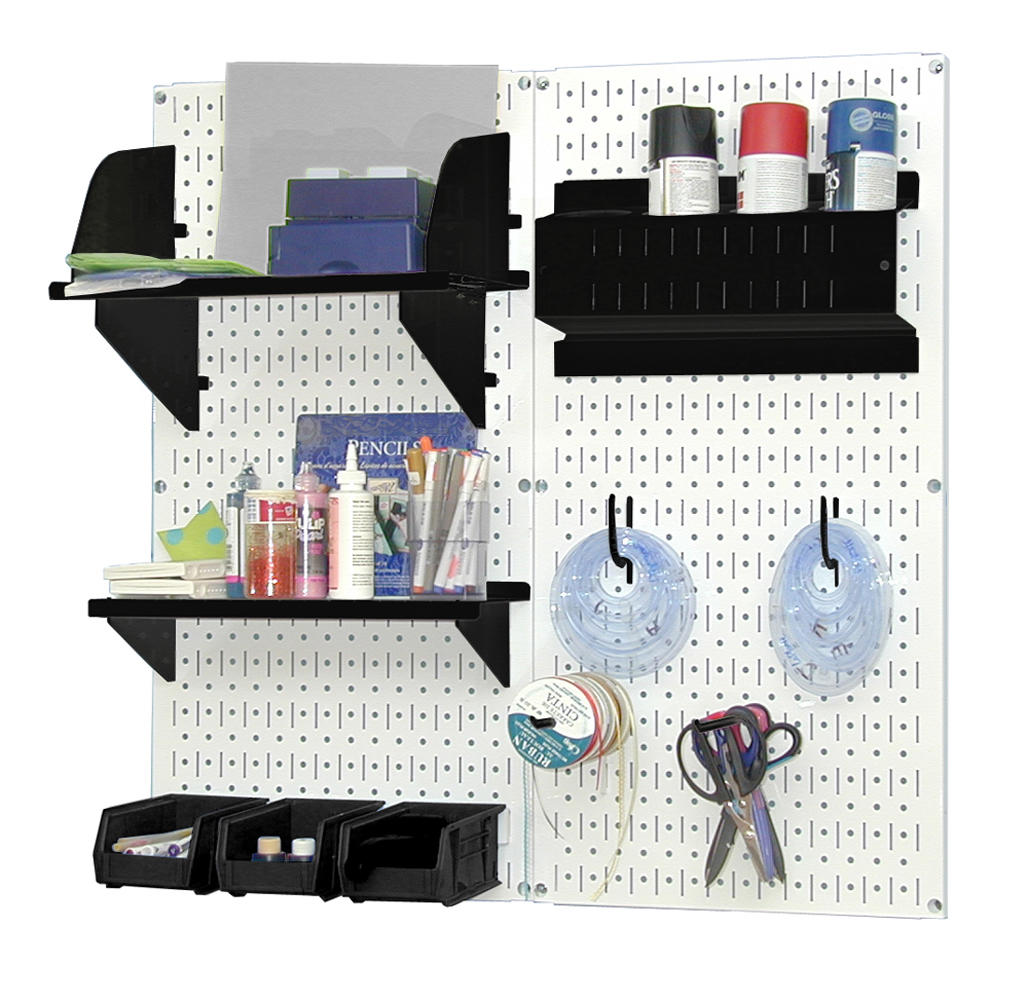 Craft & Hobby Pegboard Organizer Kit - Pegboard With Accessories