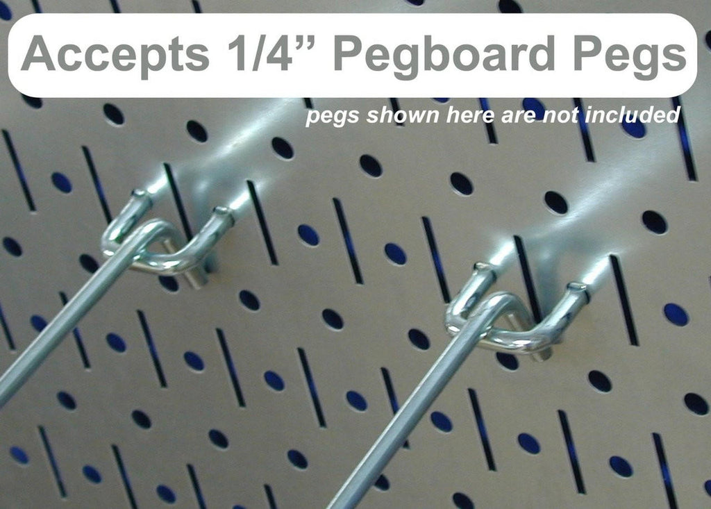 Metal Pegboard Tool Organizer Starter Kit - Metallic Pegboard with Hooks