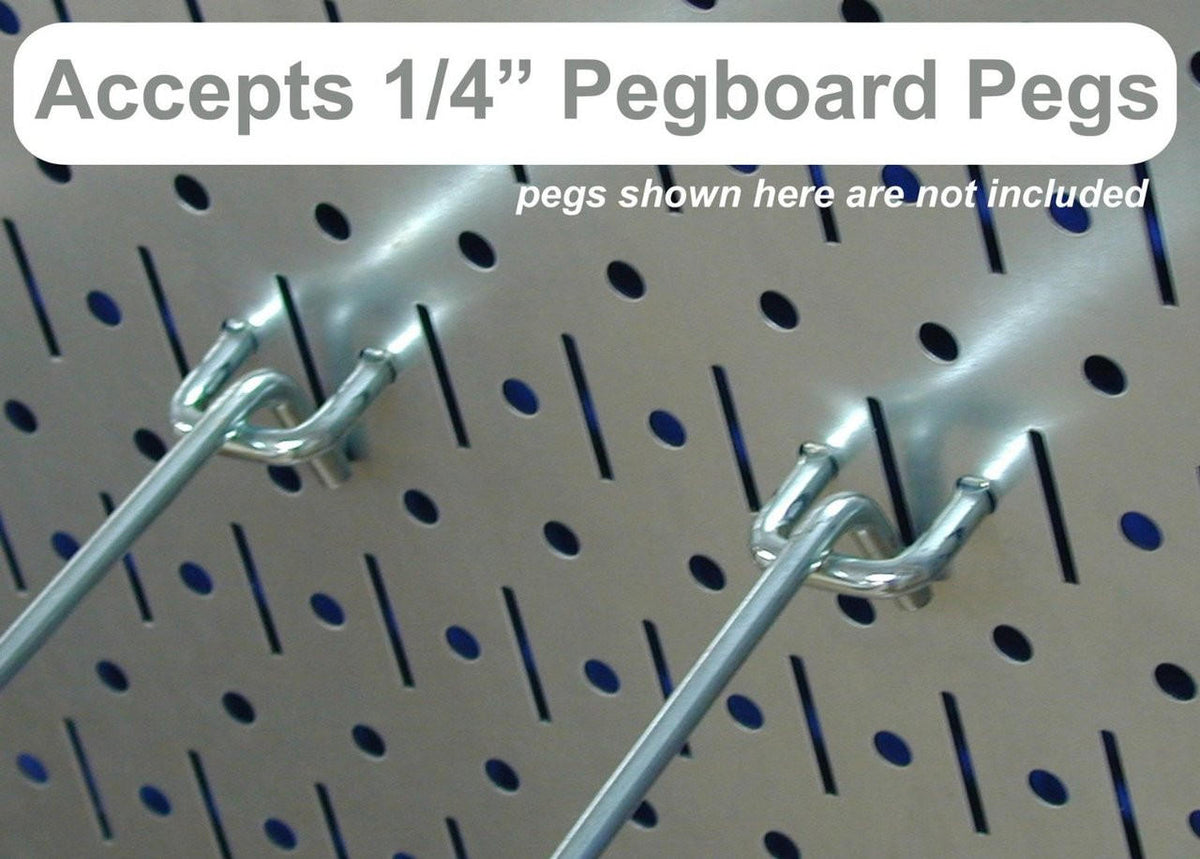 Pro-Grade Pegboard Organizer Kit - Galvanized Pegboard with Accessories