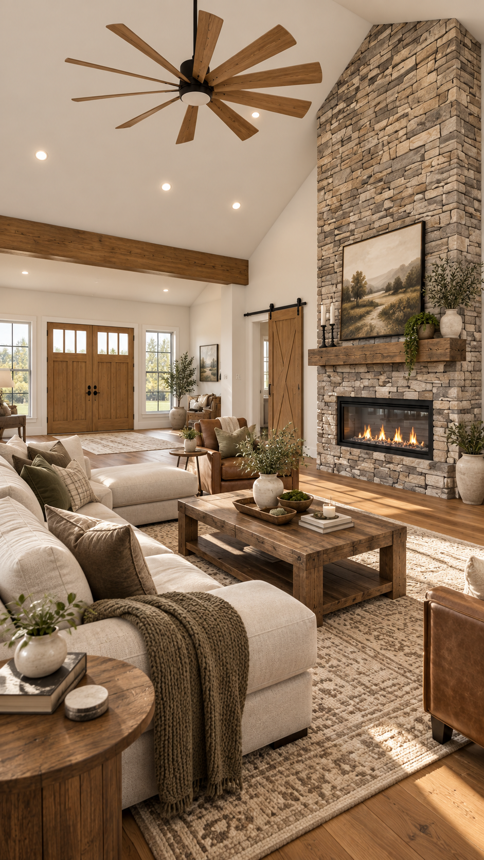 Garrison House Plan | 3 Bedroom Barndominium with Large Garage