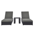 Tahoe 3-Piece Outdoor Patio Chaise Lounge Set