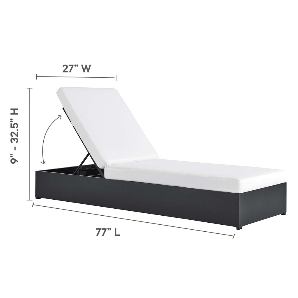Tahoe 3-Piece Outdoor Patio Chaise Lounge Set
