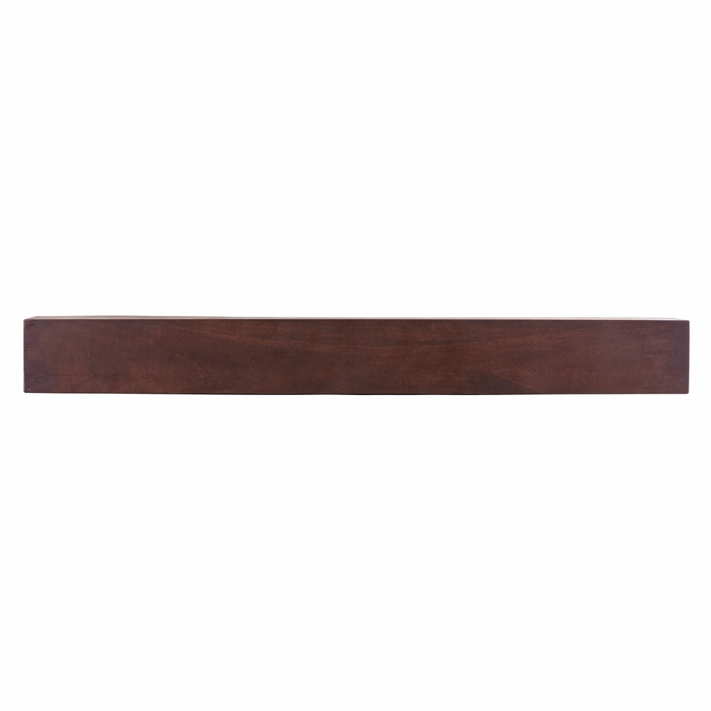 Farmhouse Poplar Wood Floating Fireplace Mantel