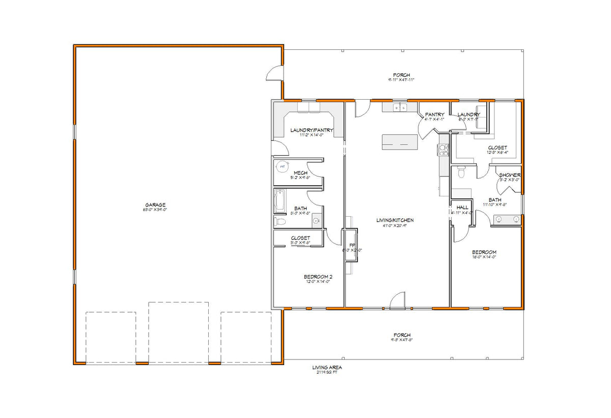 The Reid Barndominium Plan