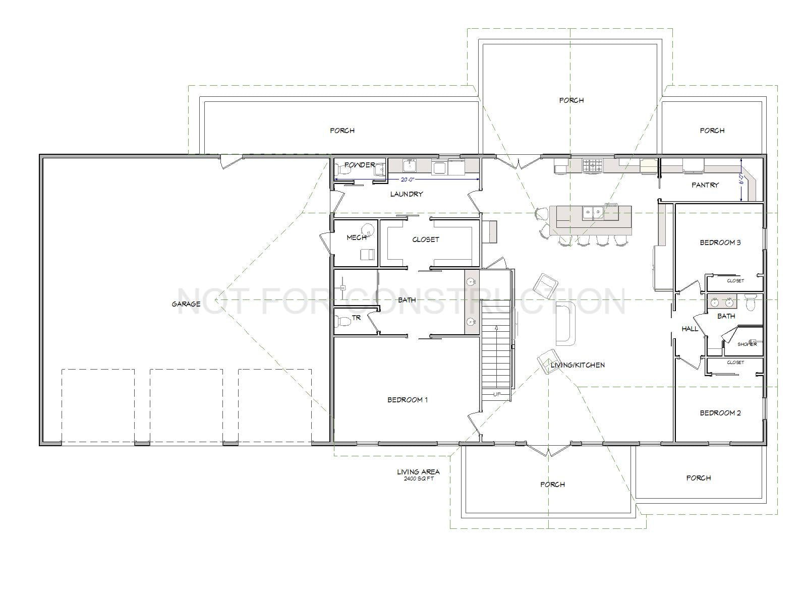 The Cedar Point Barndominium Plan