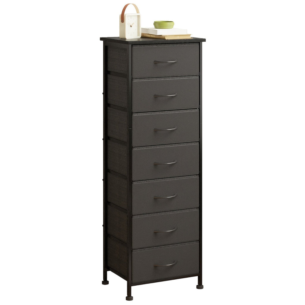 Tall Dresser Storage Organizer 6/7 Drawers Bedroom Chest Fabric Storage Tower