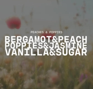 26 oz Farmhouse Jar Candle: Peaches & Poppies