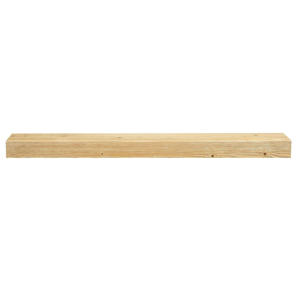 Textured Solid Floating Timber Fireplace Mantel Shelf