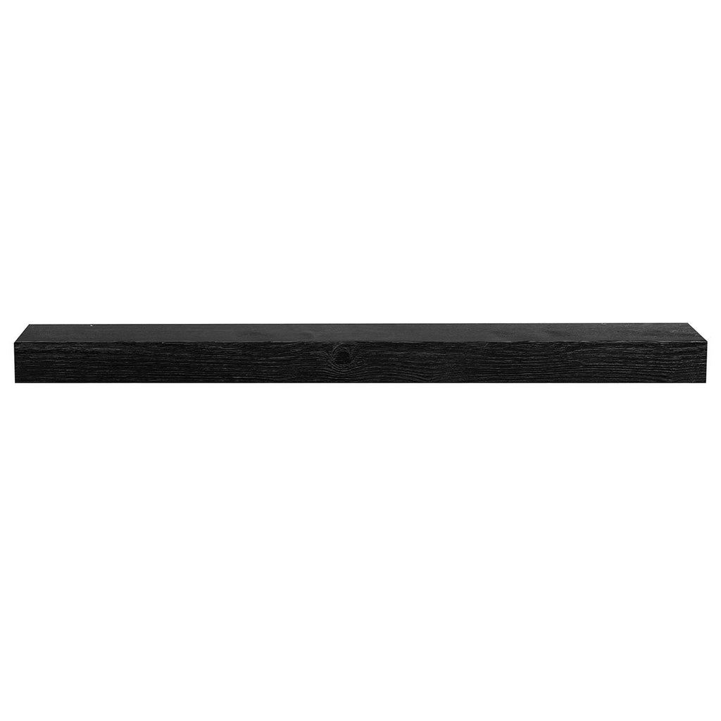 Textured Solid Floating Timber Fireplace Mantel Shelf