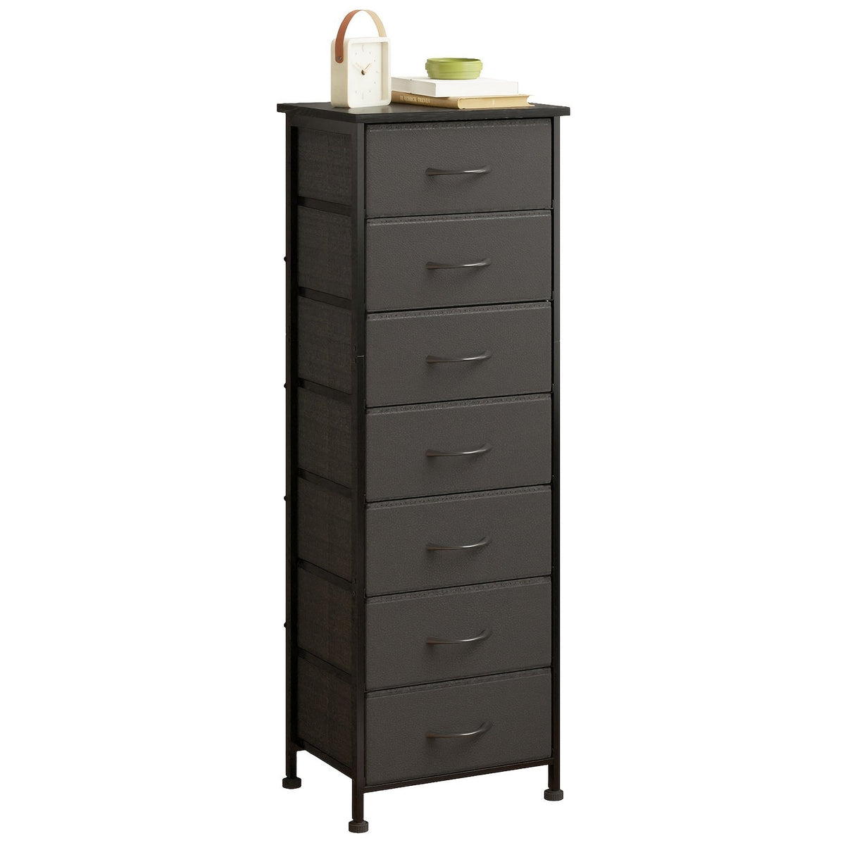 Tall Dresser Storage Organizer 6/7 Drawers Bedroom Chest Fabric Storage Tower
