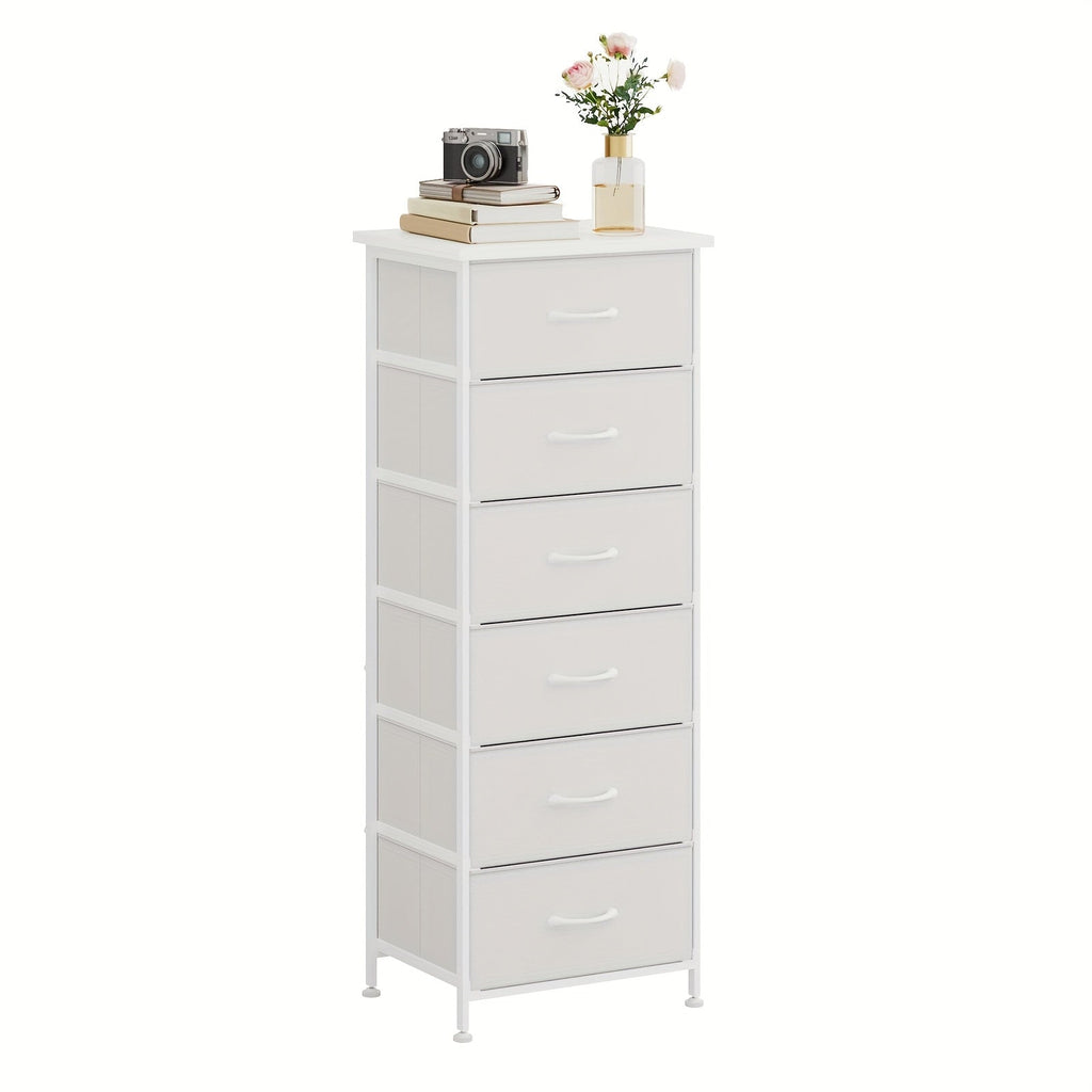 Tall Dresser Storage Organizer 6/7 Drawers Bedroom Chest Fabric Storage Tower
