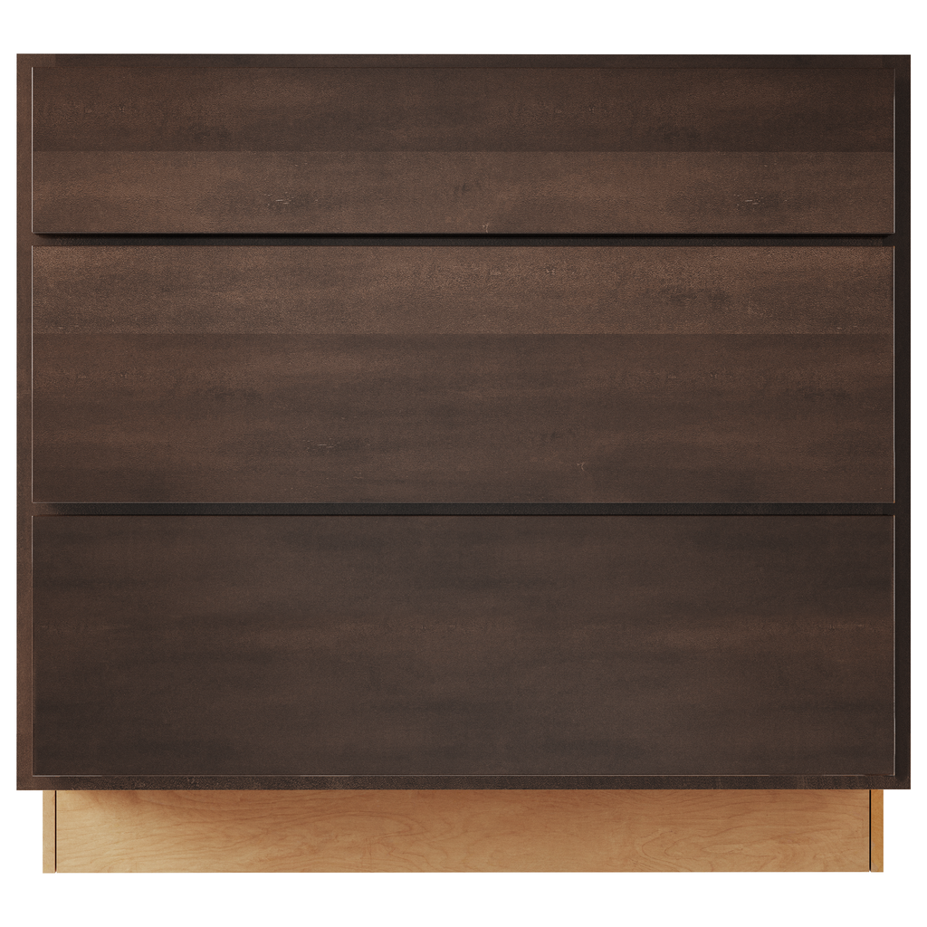 Espresso 15" 3-Drawer Base Cabinet