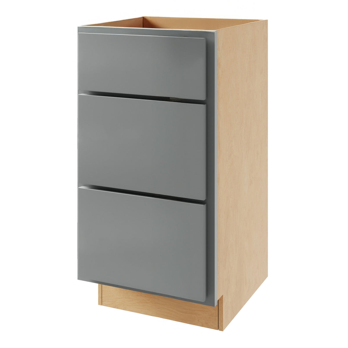 Magnetic Grey 18" 3-Drawer Base Cabinet