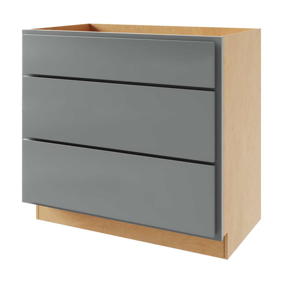 Magnetic Grey 24" 3-Drawer Base Cabinet