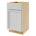 Pure White 18" Base Cabinet w/ Double Trash Can Insert