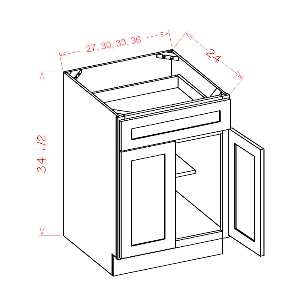 Pure White 33" Base Cabinet