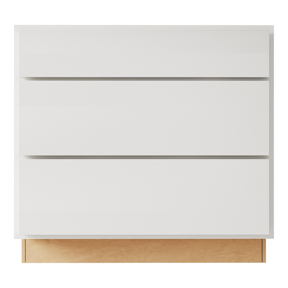 Pure White 21" 3-Drawer Base Cabinet