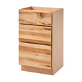 Rustic Hickory 18" 3-Drawer Base Cabinet
