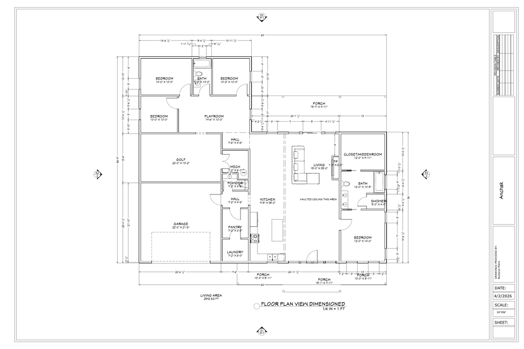 Anchak residence floor plan