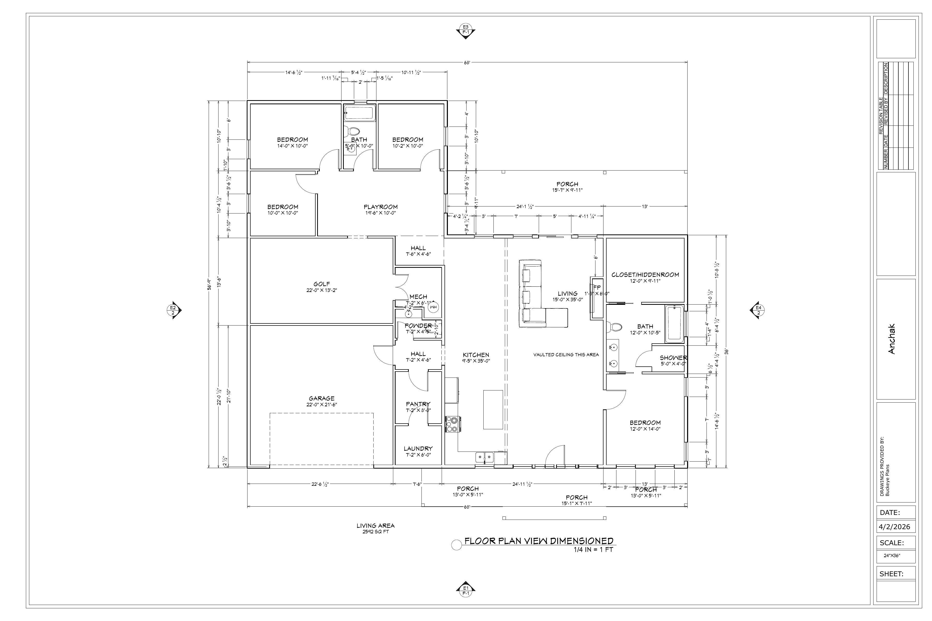 Anchak residence floor plan
