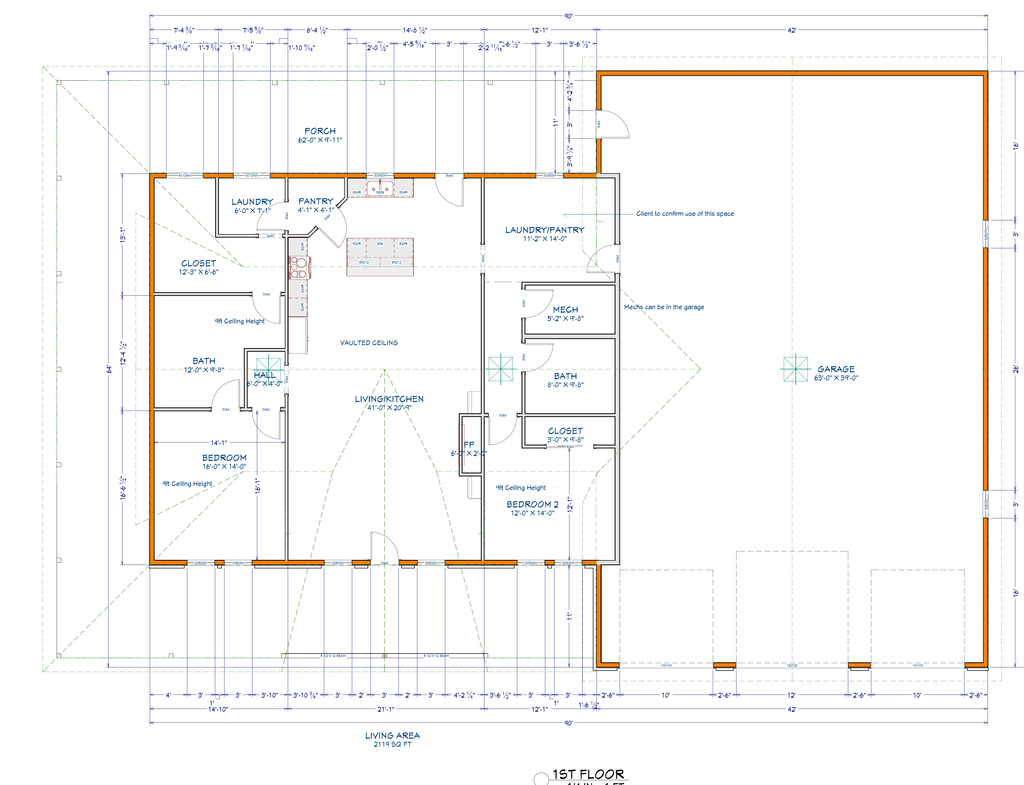 Black Oak Barndominium floor plan